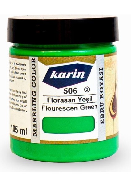 Ebru Boyası 105 Ml. 506 Florasan Yeşil