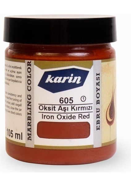 Ebru Boyası 105 Ml. 605 Aşı Kırmızı