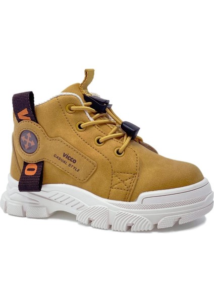 Marcus Kaymaz Taban Ortopedik Unisex Çocuk Bot Camel