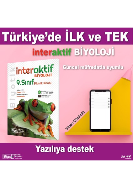 Biyotik 09.sınıf Interaktif Etkinlikli Soru Bankası (Yeni Müfredat) fiyatları