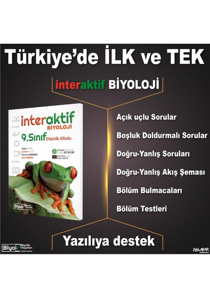 Biyotik 09.sınıf Interaktif Etkinlikli Soru Bankası (Yeni Müfredat) modelleri