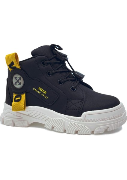 Marcus Kaymaz Taban Ortopedik Unisex Çocuk Bot Siyah