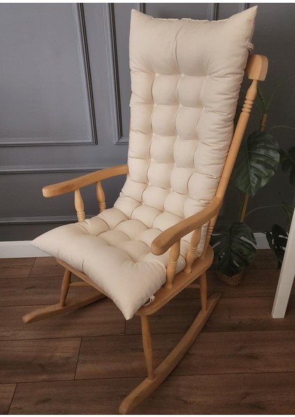 Selen Bej Sandalye Minderi, Bank, Salıncak Sallanan Sandalye Minderi 120x50cm (Sadece Minder)