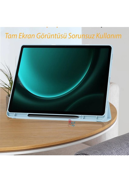 Apple iPad Pro 12.9 Inç 3.4.5.6. Nesil Ile Uyumlu Kılıf Standlı Uyku Modlu Kalem Bölmeli Akıllı Kılıf