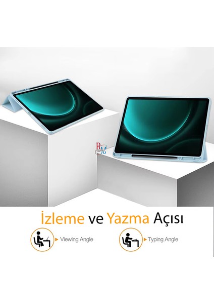Apple iPad Pro 12.9 Inç 3.4.5.6. Nesil Ile Uyumlu Kılıf Standlı Uyku Modlu Kalem Bölmeli Akıllı Kılıf