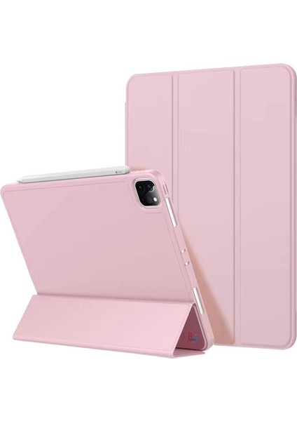 Apple iPad Pro 11 Inç 1.2.3.4. Nesil Ile Uyumlu Kılıf Standlı Uyku Modlu Kalem Bölmeli Akıllı Kılıf