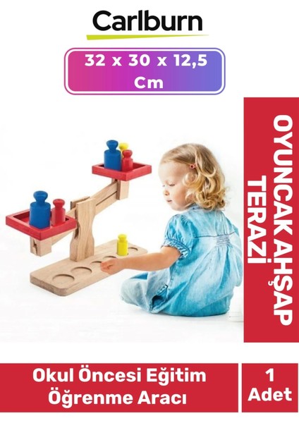 Algılama Kavrama Zeka Geliştirici Organizasyon Yeteneği Geliştirici Oyuncak Ahşap Terazi