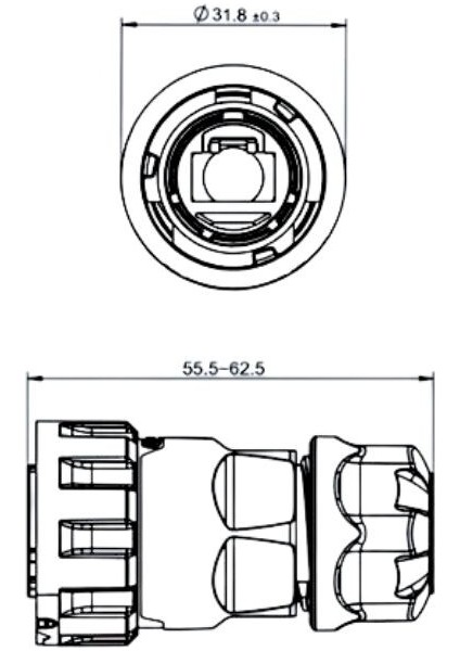 YM-20-CRJ45015PE-42-001 Su Geçirmez Ethernet Konnektörü - Erkek fiyatları