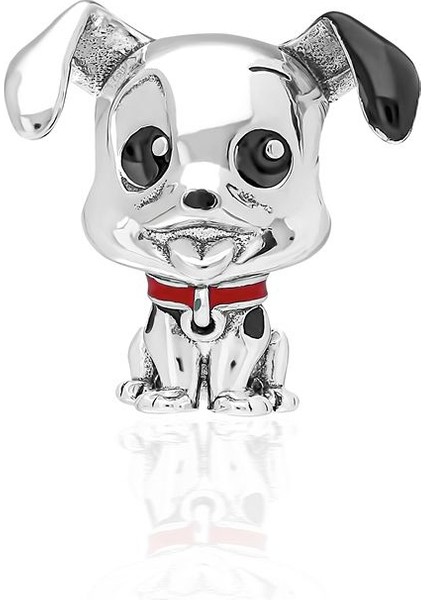 925 Ayar Gümüş Mineli Köpek Charm