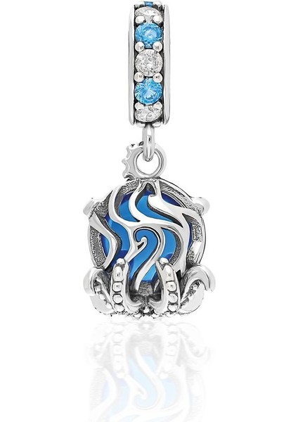 925 Ayar Gümüş Sallantılı Ahtapot Charm