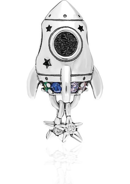925 Ayar Gümüş Roket Charm
