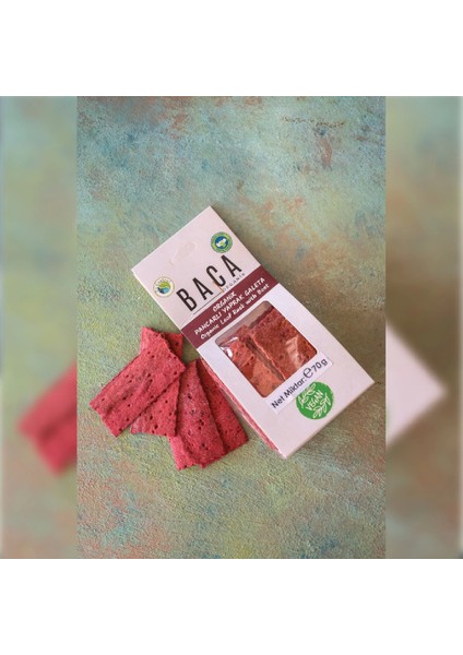 Baca Organik Organik Pancarlı Vegan Yaprak Galeta 55 gr