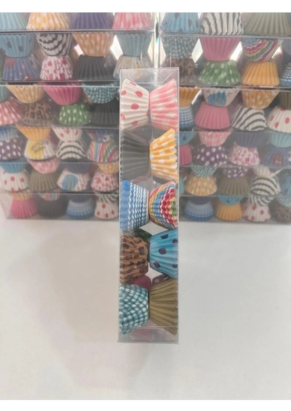 370 Adet Lokmalık Mini Boy Karışık Desen Muffin Cupcake Kalıbı Truff Çikolata Kağıdı 4,5X2,5X2CM fiyatları