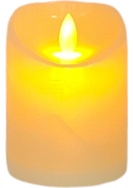 LED Silindir Mum 10 cm