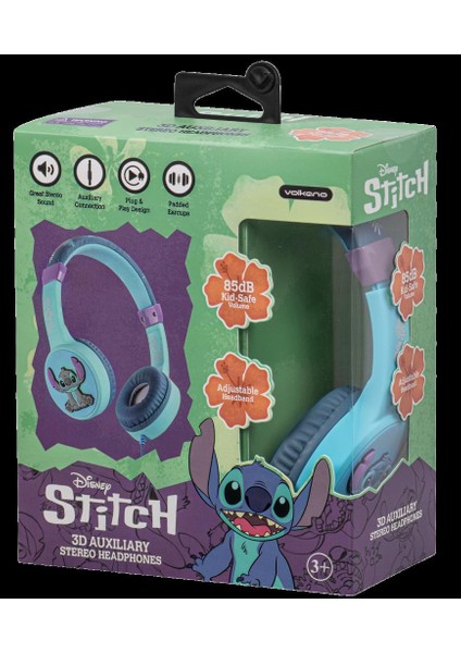 Kablolu Kulaklık Disney Stitch Çocuk Kulaklığı Lisanslı DY-3053-ST