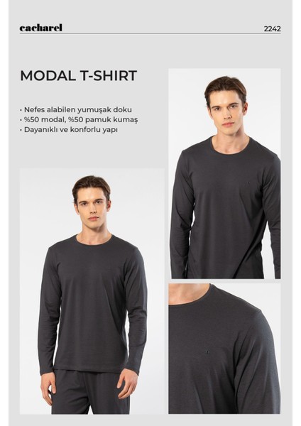 Erkek Modal Pamuk Bisiklet Yaka T-Shirt fiyatları