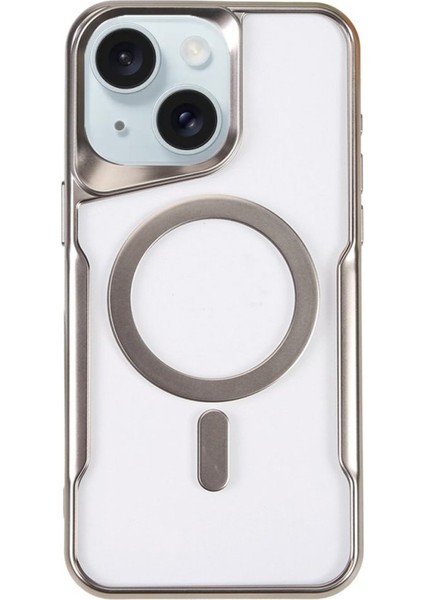 iPhone 15 Kılıf Magsafe Özellikli Face Powder Lazer Kapak