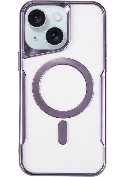 iPhone 14 Kılıf Magsafe Özellikli Face Powder Lazer Kapak