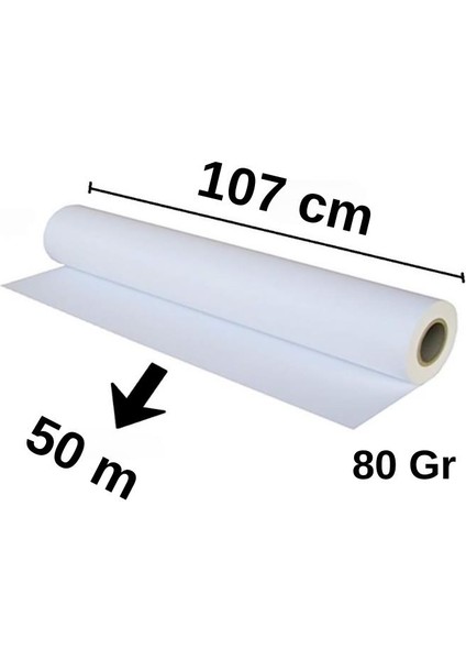 Elitrulo Plotter Kağıdı 107CM x 50MT 80GR modelleri