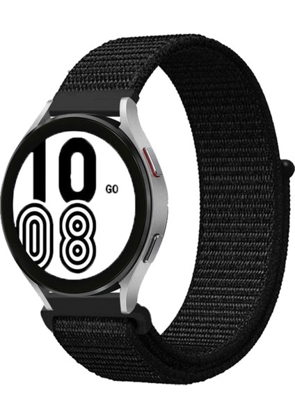 Samsung Galaxy Watch 5 Pro Hasırlı Cırtcırtlı Kordon - Siyah 13