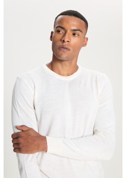 Standart Fit Normal Kesim Bisiklet Yaka Triko Kazak fırsatları