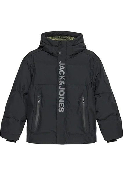 Jack & Jones Jack Jones Jcolpha Puffer Jnr Çocuk Günlük Mont 12262162-BLACK Siyah