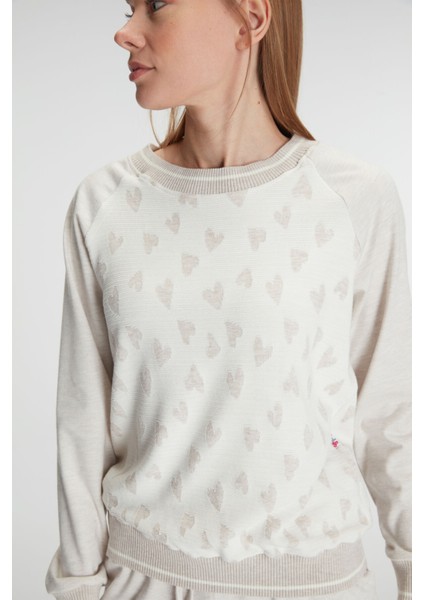 11241 Kadın Uzun Kollu Sweatshirt Pantolon Takım Pijama Takımı fiyatları