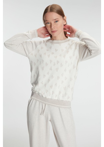 11241 Kadın Uzun Kollu Sweatshirt Pantolon Takım Pijama Takımı modelleri
