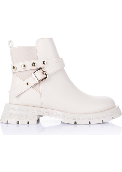 Layza Kadın Kalın Tabanlı Bej Bot fiyatları