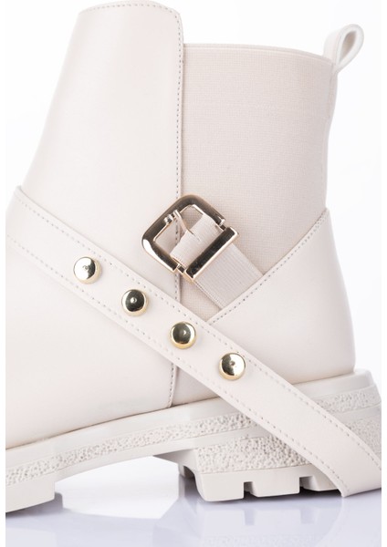 Layza Kadın Kalın Tabanlı Bej Bot fırsatları