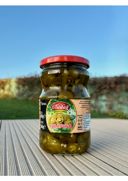 Uludağ Doğal Fermantasyon Cam Kavanoz Jalapeno Turşusu - 680 gr