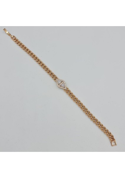 Rose Vıp Bagetli Zincir Çelik Kadın Bileklik fırsatları