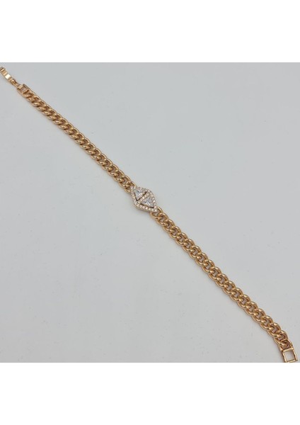 Rose Vıp Bagetli Zincir Çelik Kadın Bileklik indirimleri