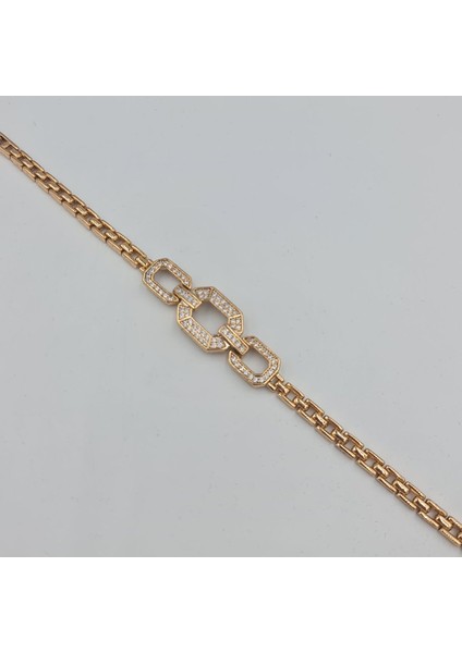 Rose Vıp Bagetli Tasarımçelik Kadın Bileklik