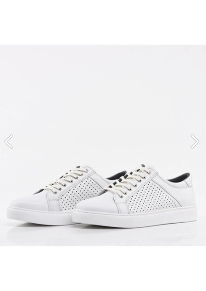 Hotiç Deri Beyaz Erkek Spor Ayakkabı
