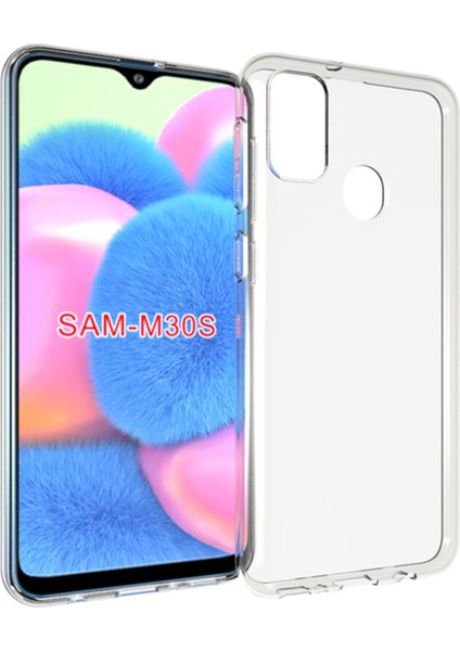 Samsung Galaxy M30S Kılıf Süper Şeffaf Silikon