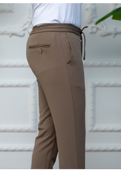 Erkek Vizon Örme Jogger Pantolon modelleri