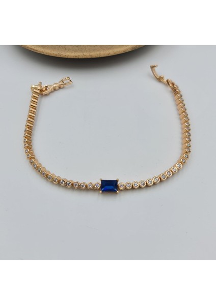 Rose Taşlı Suyolu Baget Taşlı Kadın Bileklik