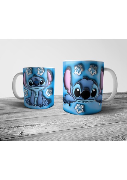 Lilo & Stitch Stiç Optik Illüzyonlu Kupa Bardak fiyatları