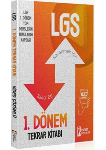 8. Sınıf LGS 1. Dönem Tüm Dersler Tekrar Kitabı
