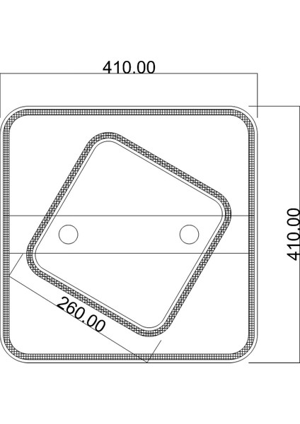 Yıldız Modern Avize LED 40W 41x41cm Alüminyum Profil Siyah Dorbien-ER-10383-2K-BSY