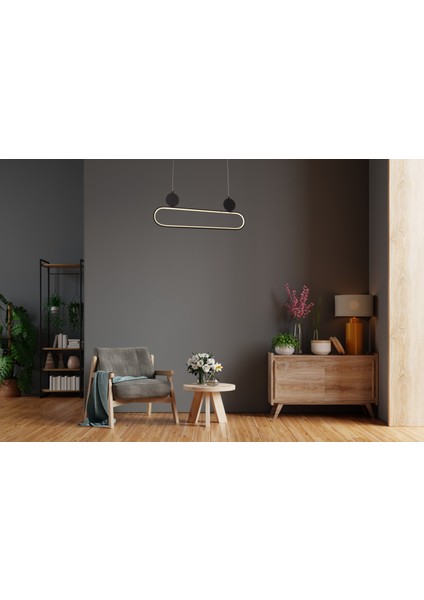Dorbien Kaykay Modern Avize LED 26W 80x10cm Alüminyum Profil Siyah Dorbien-EV-10381-BSY fiyatları