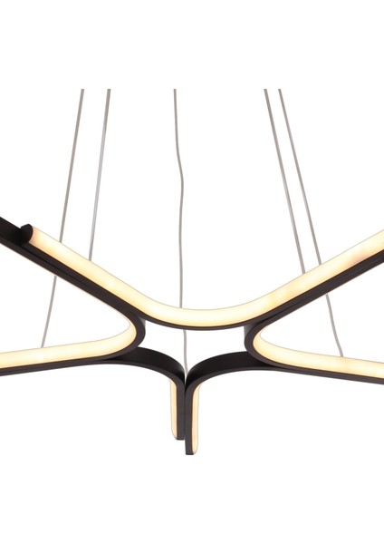 Yıldız Modern Avize LED 45W 60x60cm Alüminyum Profil Siyah Dorbien-EV-10382-5BSY fiyatları