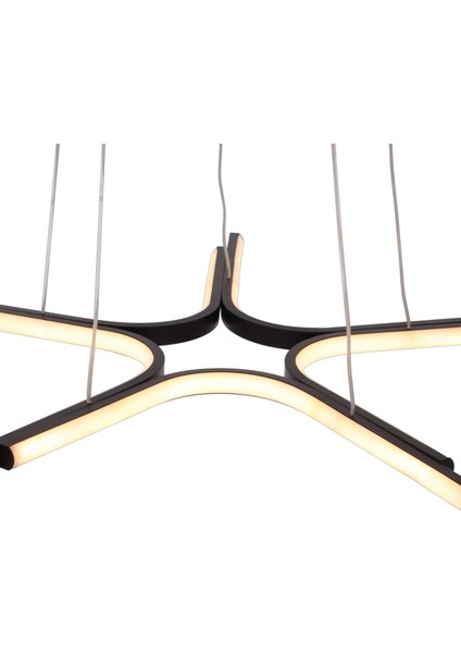 Yıldız Modern Avize LED 45W 60x60cm Alüminyum Profil Siyah Dorbien-EV-10382-5BSY modelleri