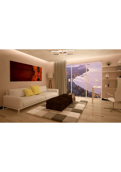 Dorbıen AR-6101-4BKR Modern Avize 3 Renk LED Tr
