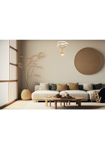 Dorbıen AV-6139-3BKR-1TK Modern Avize 3 Renk LED Tr