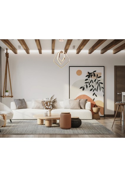 Dorbıen AV-6168-3BKR Modern Avize 3 Renk LED Tr