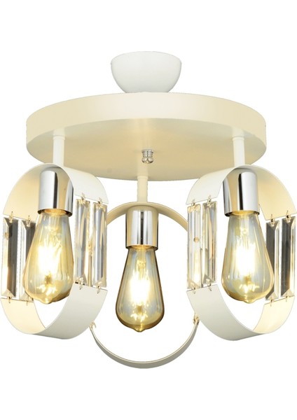FZ-7380-3Y-B Beyaz Boyalı Modern Avize