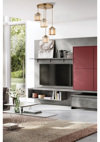 FZ-7383-4Y-E Eskitme Kaplama Modern Avize
