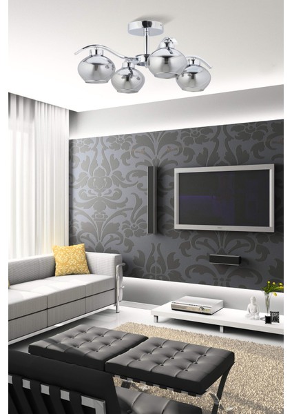 Dorbıen FZ-7390-4K Modern Avize Krom Kaplama